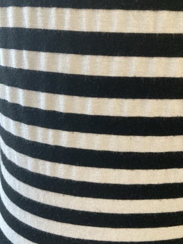Vintage Forever 21 Cowl Neck Tunic Dress Black White Striped Emo Core Indie SZ L - Thumbnail 4