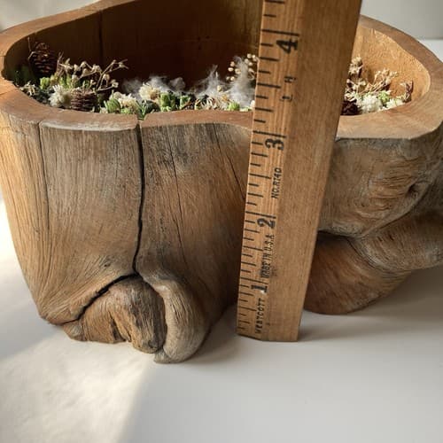 Vintage Nature Craft Owls Wood Diorama Wall Plaque Woodland Fairy Core Cottage - Thumbnail 2