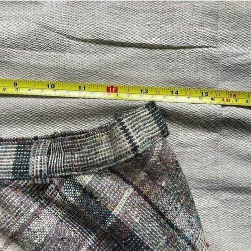 Vintage Tweed A-line Knee Length Skirt by Salem Womens S-M Academia Preppy Twee - Thumbnail 4