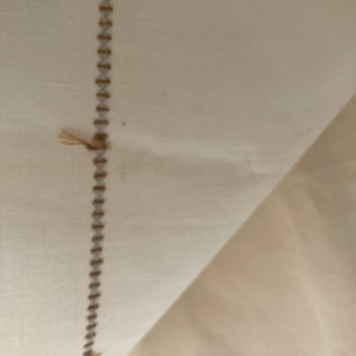 Vintage Homemade Handstitched Set of 4 linen/cotton Placemats 11.5in by 17.5 in - Thumbnail 8