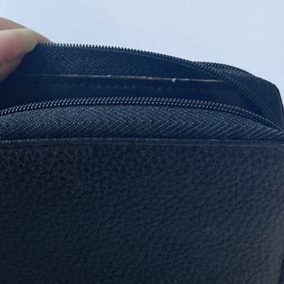 Buxton Black Genuine Leather Wizard Accordian Wallet Coins Small Leather Goods - Thumbnail 14