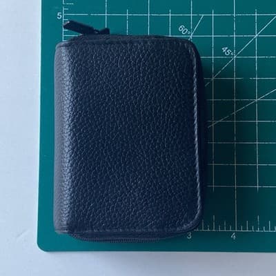 Buxton Black Genuine Leather Wizard Accordian Wallet Coins Small Leather Goods - Thumbnail 6