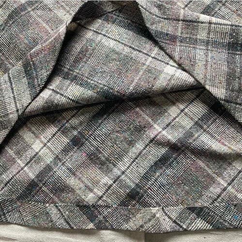 Vintage Tweed A-line Knee Length Skirt by Salem Womens S-M Academia Preppy Twee - Thumbnail 8