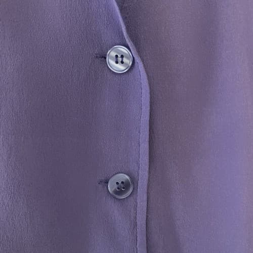 VTG 90s Silk Vest Women’s XL Festival Purple Boho Minimalist Chic Office Siren - Thumbnail 7