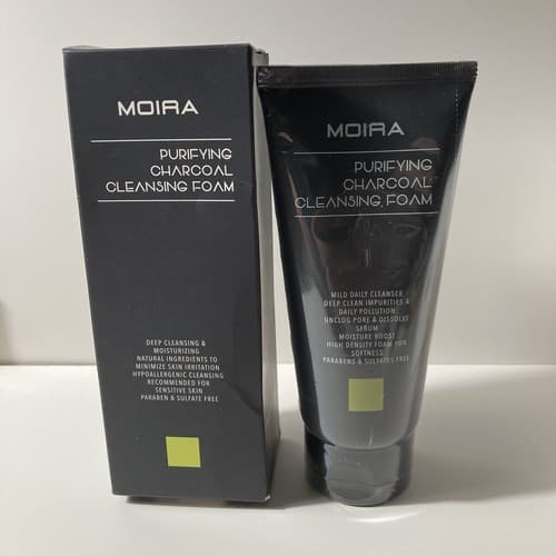Moira Purifying Charcoal Cleansing Foam 4.39 oz New in Box, Discontinued