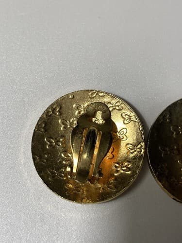 Vintage Cloisonne Hummingbird Round Clip On Earrings 80s 90s - Thumbnail 7