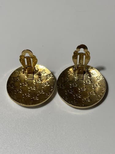 Vintage Cloisonne Hummingbird Round Clip On Earrings 80s 90s - Thumbnail 5