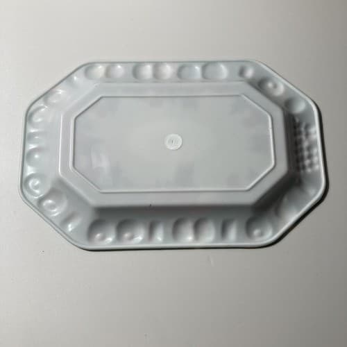 Vintage Christmas Plastic Snack Trays Set of 4 Holiday Hosting Dining Xmas Scene - Thumbnail 9