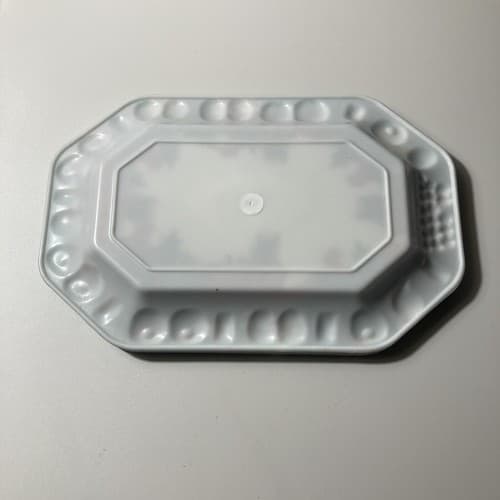 Vintage Christmas Plastic Snack Trays Set of 4 Holiday Hosting Dining Xmas Scene - Thumbnail 5