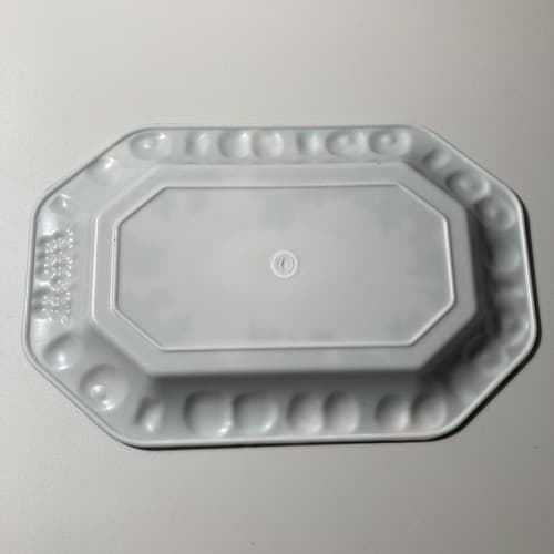 Vintage Christmas Plastic Snack Trays Set of 4 Holiday Hosting Dining Xmas Scene - Thumbnail 11