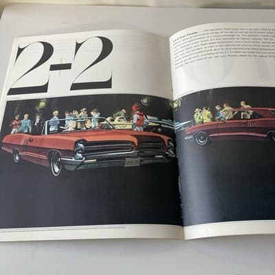 Pontiac 1966 Car Models Catalog Sales Brochure MCM Era Retro Car Ephemera VTG - Thumbnail 9