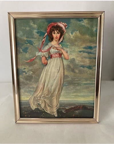 Vintage Pinkie By Lawrence Framed Print 8x10 Goldtone International Galley Print