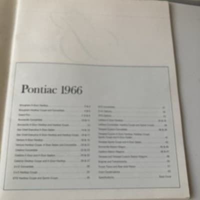Pontiac 1966 Car Models Catalog Sales Brochure MCM Era Retro Car Ephemera VTG - Thumbnail 6