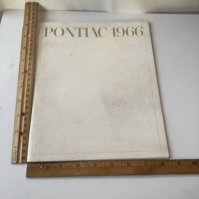 Pontiac 1966 Car Models Catalog Sales Brochure MCM Era Retro Car Ephemera VTG - Thumbnail 3