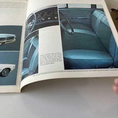 Pontiac 1966 Car Models Catalog Sales Brochure MCM Era Retro Car Ephemera VTG - Thumbnail 10
