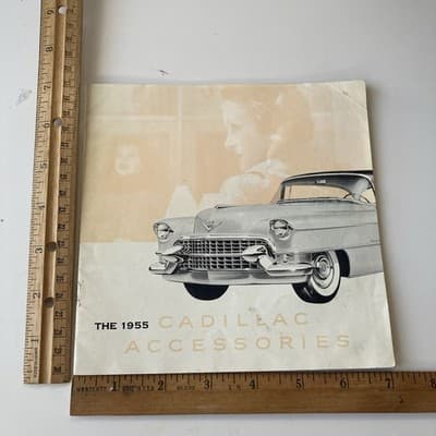 1955 Cadillac Accessories Sales Brochure MCM Era Retro Car Ephemera Vintage - Thumbnail 3