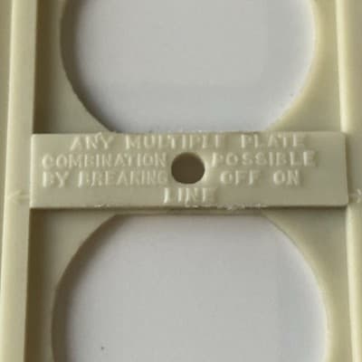 Vintage Bakelight General Electric Power Outlet Cover Plate Art Deco USA Made - Thumbnail 8