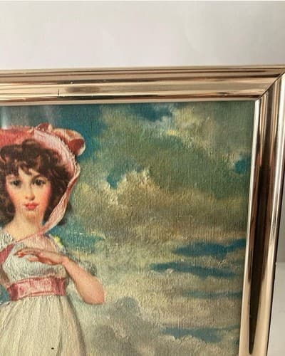 Vintage Pinkie By Lawrence Framed Print 8x10 Goldtone International Galley Print - Thumbnail 5