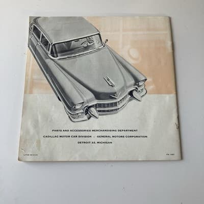 1955 Cadillac Accessories Sales Brochure MCM Era Retro Car Ephemera Vintage - Thumbnail 2