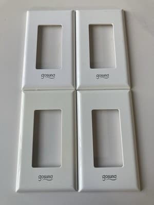 Gosund Light Switch Plate Covers 4 Pieces PARTS ONLY SEE PICS READ DESCRIPTION - Thumbnail 2