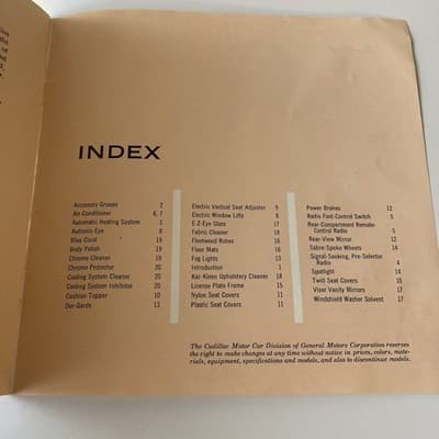 1955 Cadillac Accessories Sales Brochure MCM Era Retro Car Ephemera Vintage - Thumbnail 7
