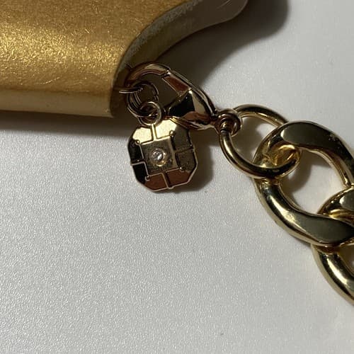 Monet Gold Tone Chunky Chain Necklace NWT Classic Minimal Chic 18 inches Cuban - Thumbnail 7