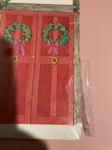 Vintage American Greetings Christmas Cloverleaf Lane Gift box. NOS 9x5x8 3/4 USA - Thumbnail 7