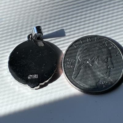 LDS Mormon Young Womens Personal Progress Medallion Silver Tone Red Rhinestone - Thumbnail 3