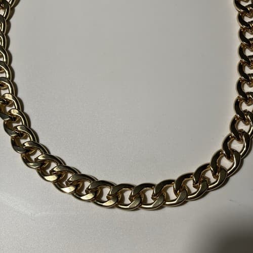 Monet Gold Tone Chunky Chain Necklace NWT Classic Minimal Chic 18 inches Cuban