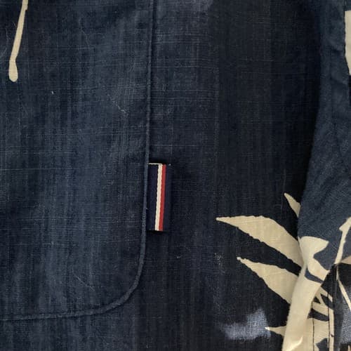 O’Neill XL Men’s Button Up Navy Floral Hibiscus Hawaiian Cotton Shirt - Thumbnail 4