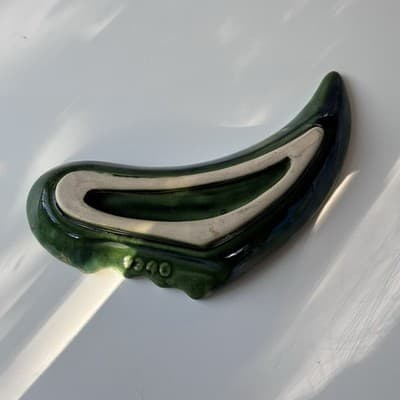Vintage MCM Green Glazed Ceramic Pottery Ashtray Retro Mid Century Modern 60s 70 - Thumbnail 5