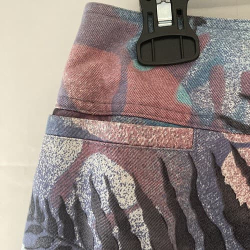 Vintage Harve Benard Tropical Palm Botanical AOP Cotton Skirt Size 8 VTG A-line - Thumbnail 5