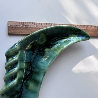 Vintage MCM Green Glazed Ceramic Pottery Ashtray Retro Mid Century Modern 60s 70 - Thumbnail 11
