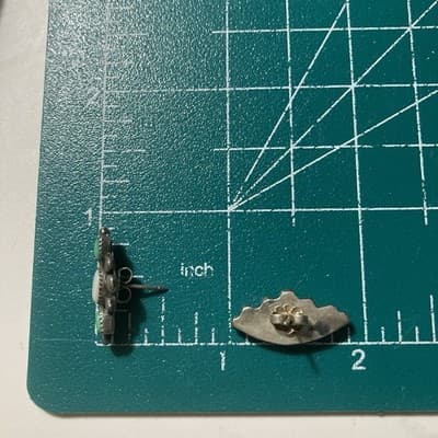 VTG Zuni Native American Sterling Silver Post EarringsTurquoise MOP Petit Point - Thumbnail 2