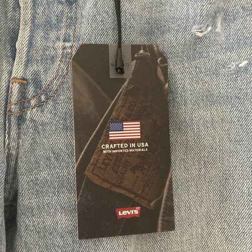 LEVI'S 501 Women's High-Rise Skinny Leg Jeans 25 x 28 Distressed Blue Denim NWT - Thumbnail 4