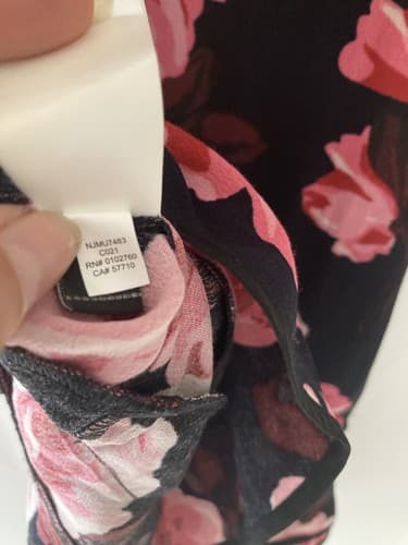 Kate Spade New York Rosa Ruffle Shift Dress Women’s Size XS Roses Floral AOP EUC - Thumbnail 7