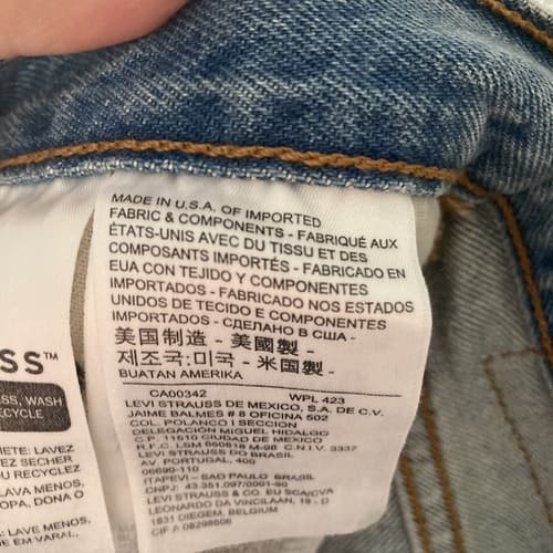 LEVI'S 501 Women's High-Rise Skinny Leg Jeans 25 x 28 Distressed Blue Denim NWT - Thumbnail 15