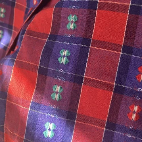 Vintage 70’s Koret City Blues Embroidered Plaid Button Up Shirt Women’s Size 10 - Thumbnail 14