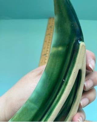 Vintage MCM Green Glazed Ceramic Pottery Ashtray Retro Mid Century Modern 60s 70 - Thumbnail 21