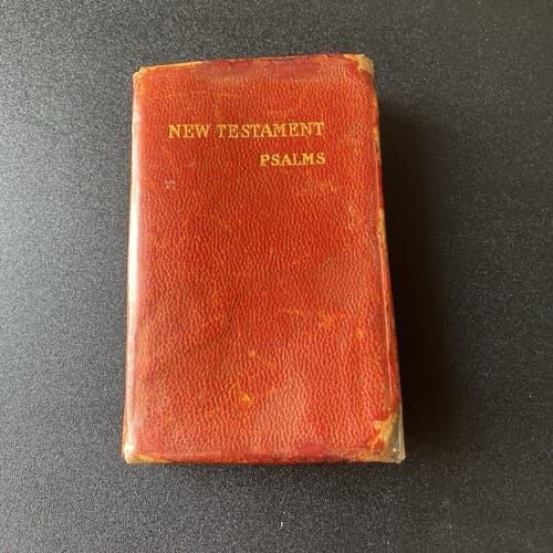 Vintage 1941 New Testament Psalms Mini Pocket Bible Chi Omega Gamma Beta Prayer