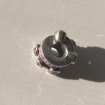CHAMILIA STERLING SILVER AND SWAROVSKI CRYSTALS PINK BEAD CHARM CHAM READ DESC - Thumbnail 10