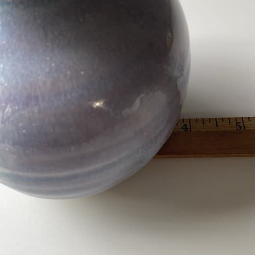 Vintage Pottery Vase Drip Glazed Pastel Watercolor Stoneware 4.5 x3 inch Boho - Thumbnail 9