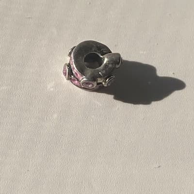 CHAMILIA STERLING SILVER AND SWAROVSKI CRYSTALS PINK BEAD CHARM CHAM READ DESC - Thumbnail 16
