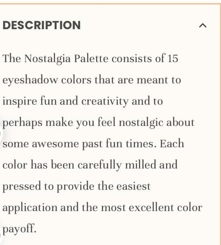 Ace Beaute Nostalgia Eye Shadow Palette Full Size NIB 24G/ 0.84 oz 15 eyeshadow - Thumbnail 4