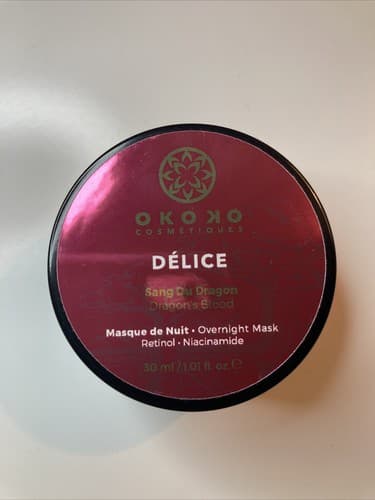 Okono Cosmetiques Delice Overnight Mask Sang Du Dragon NWOB 30ml/ I Fl. oz