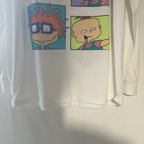 Nickelodeon Rugrats Long Sleeve White Graphic T Shirt Medium NWOT Cartoon Core - Thumbnail 9
