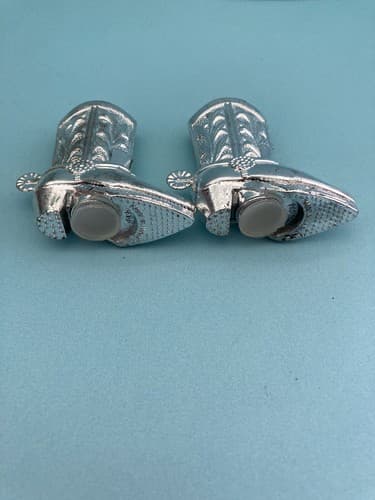 NOS Vintage Western Cowboy boots Souvenir Salt and Pepper shakers Canadian - Thumbnail 7