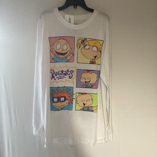 Nickelodeon Rugrats Long Sleeve White Graphic T Shirt Medium NWOT Cartoon Core - Thumbnail 12