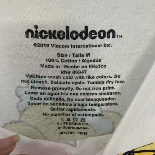Nickelodeon Rugrats Long Sleeve White Graphic T Shirt Medium NWOT Cartoon Core - Thumbnail 6