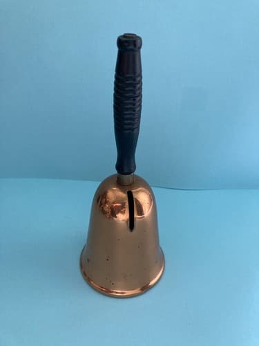 Vintage Copper Bell Coin Bank CopperCraft Guild MCM Mid Century Modern VTG